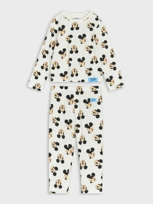 Sinsay - Piżama dwuczęściowa Mickey Mouse - kremowy