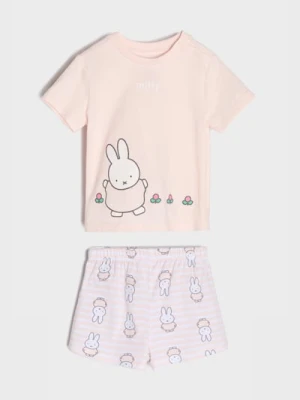 Sinsay - Piżama dwuczęściowa Miffy - różowy