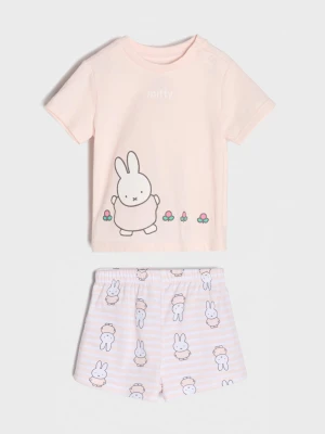 Sinsay - Piżama dwuczęściowa Miffy - różowy