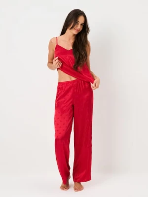 Sinsay - Piżama dwuczęściowa na ramiączkach - czerwony