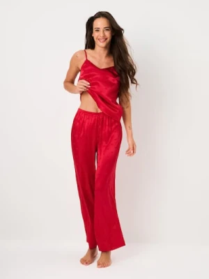 Sinsay - Piżama dwuczęściowa na ramiączkach - czerwony