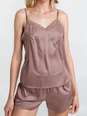 Sinsay - Piżama dwuczęściowa na ramiączkach - fioletowy