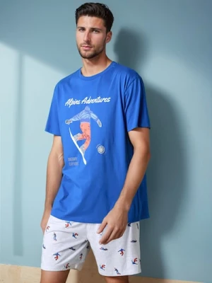 Sinsay - Piżama dwuczęściowa - niebieski