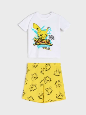 Sinsay - Piżama dwuczęściowa Pokémon - biały