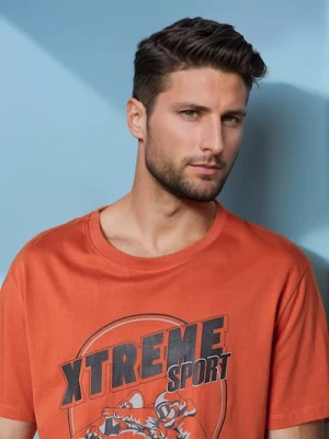 Sinsay - Piżama dwuczęściowa - pomarańczowy