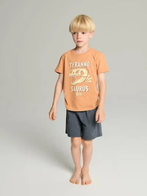 Sinsay - Piżama dwuczęściowa - pomarańczowy