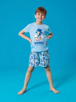Sinsay - Piżama dwuczęściowa Sonic The Hedgehog - błękitny