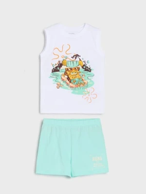 Sinsay - Piżama dwuczęściowa SpongeBob - biały