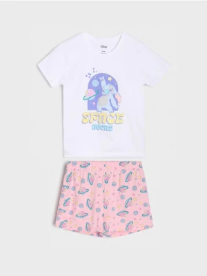 Sinsay - Piżama dwuczęściowa Stitch - biały