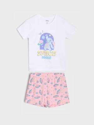Sinsay - Piżama dwuczęściowa Stitch - biały