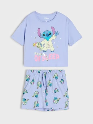 Sinsay - Piżama dwuczęściowa Stitch - błękitny