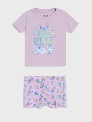 Sinsay - Piżama dwuczęściowa Stitch - fioletowy