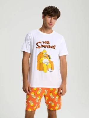 Sinsay - Piżama dwuczęściowa The Simpsons - biały