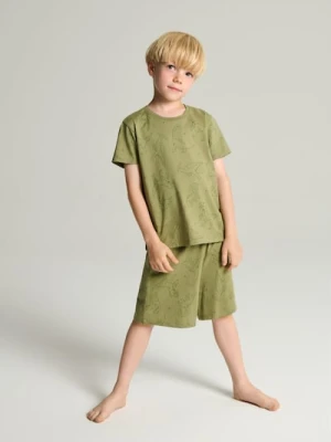 Sinsay - Piżama dwuczęściowa z motywem dinozaurów - zielony