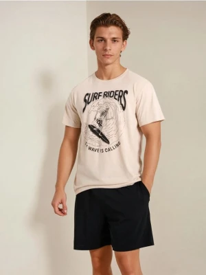 Sinsay - Piżama dwuczęściowa z nadrukiem - wielobarwny