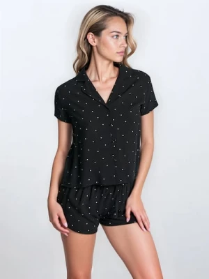 Sinsay - Piżama dwuczęściowa z wiskozy - czarny