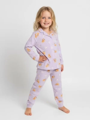 Sinsay - Piżama dwuczęściowa zapinana na guziczki Bluey - fioletowy