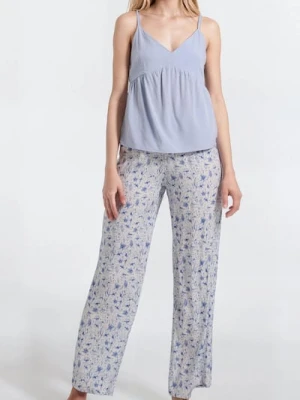 Sinsay - Piżama dwuczęściowa ze wzorkiem - błękitny