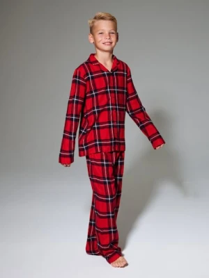 Zdjęcie produktu Sinsay - Piżama flanelowa w kratę - czerwony