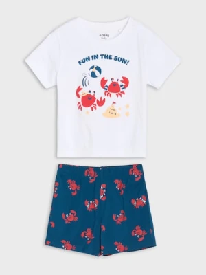 Sinsay - Piżama niemowlęca z motywem zwierzęcym - biały