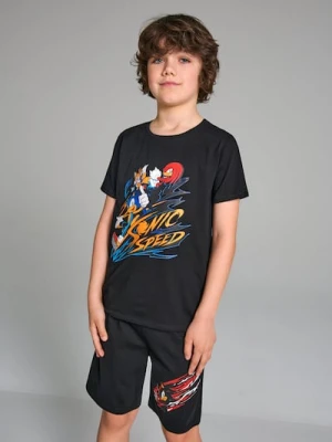 Sinsay - Piżama Sonic The Hedgehog - czarny