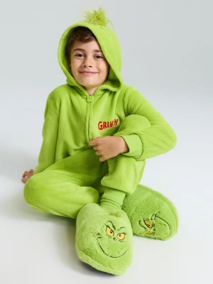 Sinsay - Piżama z kapturem i haftem Grinch - zielony