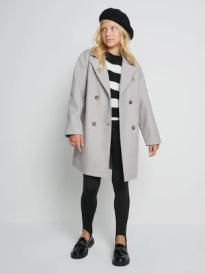 Sinsay - Płaszcz dwurzędowy - szary