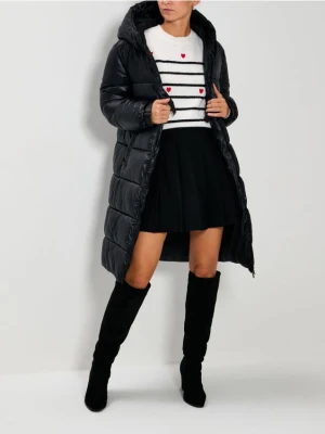 Sinsay - Płaszcz pikowany - czarny