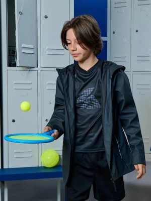 Sinsay - Płaszcz przeciwdeszczowy z odblaskowymi elementami - szary