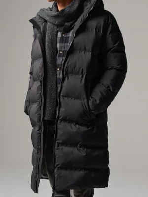 Sinsay - Płaszcz z kapturem - czarny