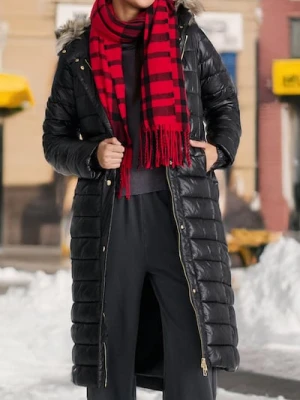 Sinsay - Płaszcz z kapturem - czarny