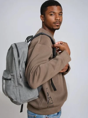 Sinsay - Plecak z odblaskowymi elementami - szary