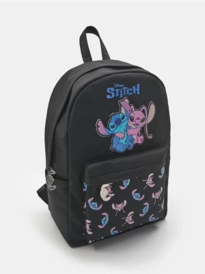 Sinsay - Plecak ze wzorkiem Stitch - czarny