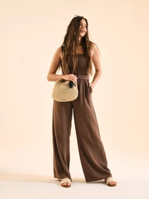 Sinsay - Pleciona torebka - kremowy