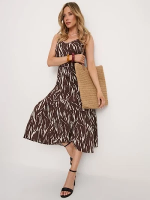 Sinsay - Pleciona torebka tote - beżowy