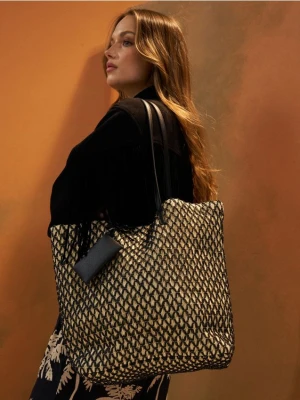 Sinsay - Pleciona torebka tote - wielobarwny