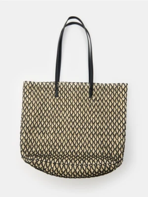 Sinsay - Pleciona torebka tote - wielobarwny