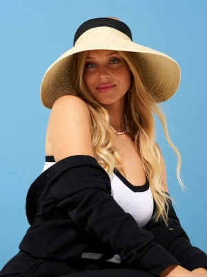 Sinsay - Pleciony daszek przeciwsłoneczny - beżowy