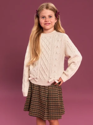 Sinsay - Plisowana spódnica mini w kratkę - wielobarwny