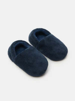 Sinsay - Pluszowe kapcie - granatowy