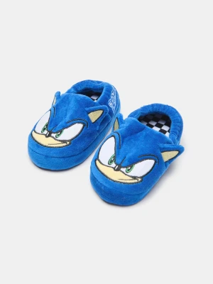 Sinsay - Pluszowe kapcie z elementami 3D Sonic the Hedgehog - niebieski