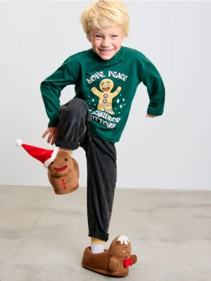 Sinsay - Pluszowe kapcie z elementami 3D - wielobarwny