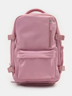 Sinsay - Podróżny nylonowy plecak - różowy