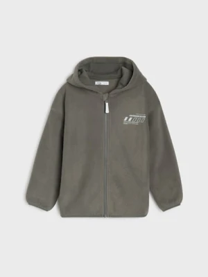 Sinsay - Polarowa bluza z kapturem - szary