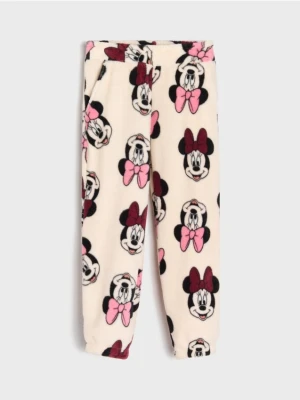Sinsay - Polarowe spodnie Minnie Mouse - różowy