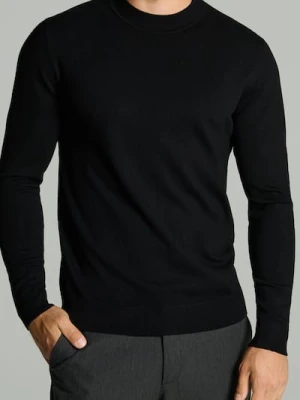 Sinsay - Półgolf z wiskozy w stylu basic - czarny