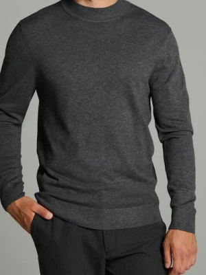 Sinsay - Półgolf z wiskozy w stylu basic - szary