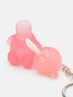 Sinsay - Pomadka w płynie - brelok w kształcie misia - różowy
