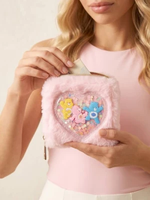 Sinsay - Portfel ze sztucznym futerkiem Care Bears - różowy