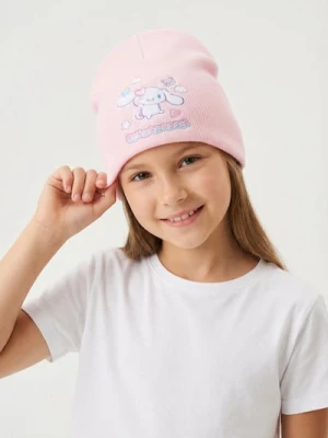 Sinsay - Prążkowana czapka beanie Cinnamoroll - różowy